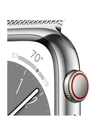 Apple Watch Series 8 45mm Gps + Cellular Koperta Ze Stali Nierdzewnej W Kolorze Szarym (Mnkj3Ula)
