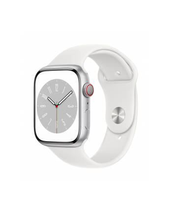Apple Watch Series8 45mm Cell./Silver Al./Wh. (Mp4J3El/A)