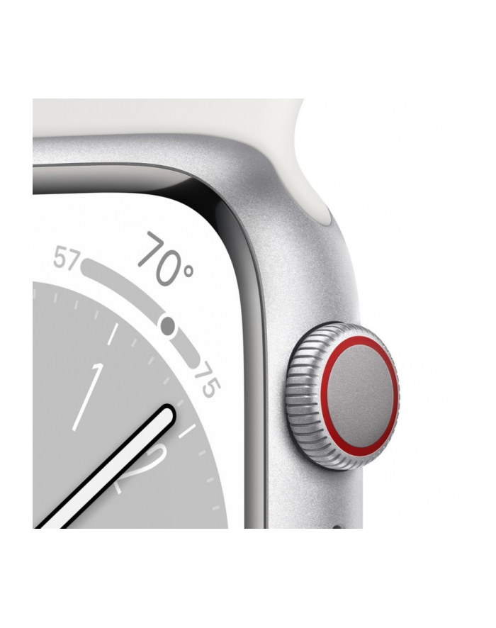 Apple Watch Series 8 OLED GPS 45mm Srebrny (MP6N3ELA) główny