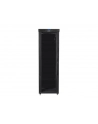 Szafa instalacyjna stojąca 19'' 47U 800x1200 czarna drzwi szklane LCD Lanberg (flat pack) - nr 2