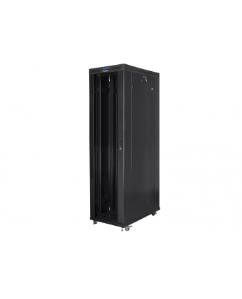 Szafa instalacyjna stojąca 19'' 47U 800x1200 czarna drzwi szklane LCD Lanberg (flat pack)