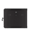 Szafa instalacyjna Lanberg rack wisząca 19'' 6U 600x450 drzwi perforowane czarna (flat pack) - nr 20