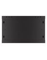 Szafa instalacyjna Lanberg rack wisząca 19'' 6U 600x450 drzwi perforowane czarna (flat pack) - nr 25