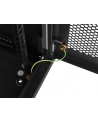 Szafa instalacyjna Lanberg rack wisząca 19'' 6U 600x450 drzwi perforowane czarna (flat pack) - nr 5