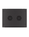 Szafa instalacyjna Lanberg rack wisząca 19'' 9U 600x450 drzwi perforowane czarna (flat pack) - nr 3