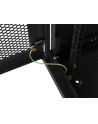 Szafa instalacyjna Lanberg rack wisząca 19'' 9U 600x450 drzwi perforowane czarna (flat pack) - nr 6