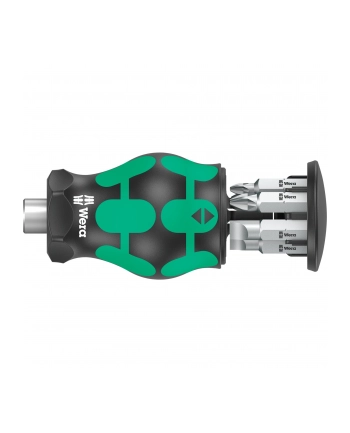 Wera Kraftform compact stubby magazine 4 bit set (Kolor: CZARNY/green, 7 pieces)