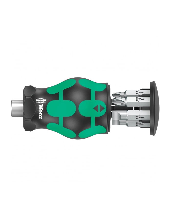 Wera Kraftform compact stubby magazine 4 bit set (Kolor: CZARNY/green, 7 pieces) główny