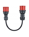 go-e adapter for Gemini flex 11 kW, CEE red three-phase current 16A > CEE red 32A (Kolor: CZARNY, 30cm) - nr 8