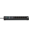 Brennenstuhl Premium-Line power strip 6-way (Kolor: CZARNY, 3 meters, 60,000A surge protection ) - nr 16
