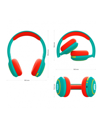 Tigermedia tigerbuddies, headphones (green/orange, USB-C, Bluetooth)