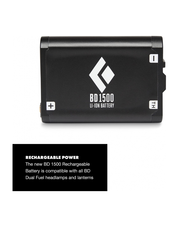 Black Diamond BD 1500 Battery ' Charger, Set (Kolor: CZARNY, charger with battery) główny