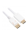 Sharkoon adapter cable Displayport 1.2 > HDMI 4K (Kolor: BIAŁY, 3 meters) - nr 1