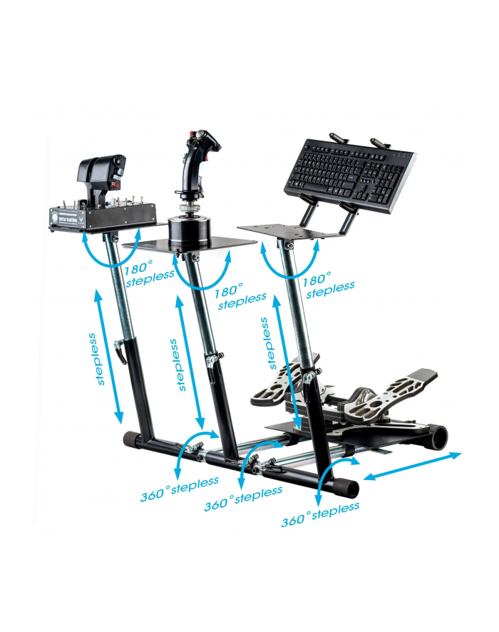 Wheel Stand Pro Deluxe V2, mount (Kolor: CZARNY, Thrustmaster Hotas Warthog and Saitek X52/Pro, X55, X56, X65) główny