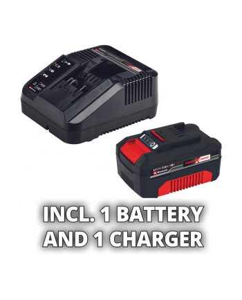 Einhell lawn mower and leaf blower set GE-CM 3018 Li CL, 18 volts (red/Kolor: CZARNY, Li-ion battery 3.0 Ah)