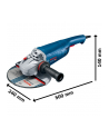 bosch powertools Bosch angle grinder GWS 22-230 J Professional (blue, 2,200 watts, incl. Diamond cutting disc) - nr 4