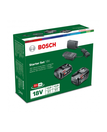 bosch powertools Bosch starter set 18V (PBA 2.0Ah + PBA 4.0Ah + AL 18V-20), charger (Kolor: CZARNY, 2x battery + charger, POWER FOR ALL ALLIANCE)