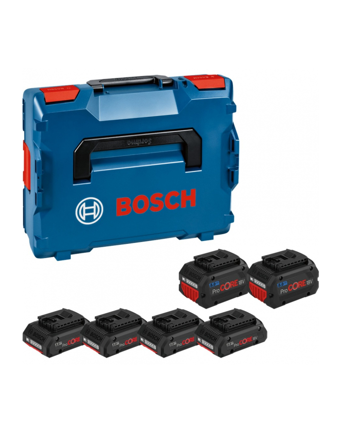 bosch powertools Bosch 4x battery ProCORE 18V 4.0Ah + 2x battery ProCORE 18V 8.0Ah Professional (blue/Kolor: CZARNY, L-BOXX, AMPShare Alliance) główny