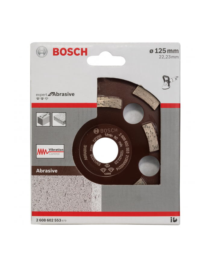 bosch powertools Bosch diamond cup wheel Expert for Abrasive, 125mm, grinding wheel (bore 22.23mm, for concrete and angle grinders) główny