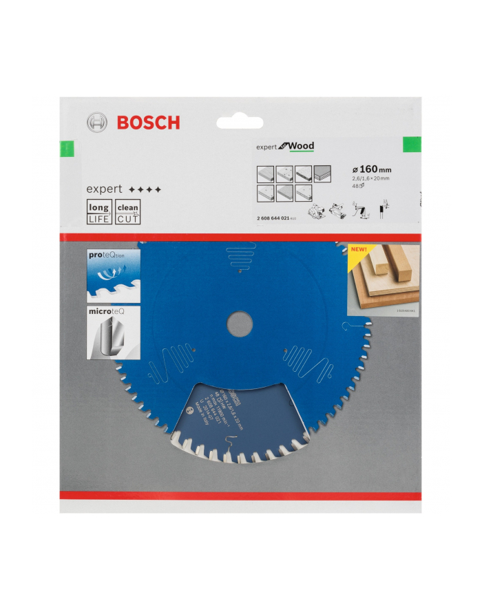 bosch powertools Bosch circular saw blade Expert for Wood,  160mm, 48Z (bore 20mm) główny