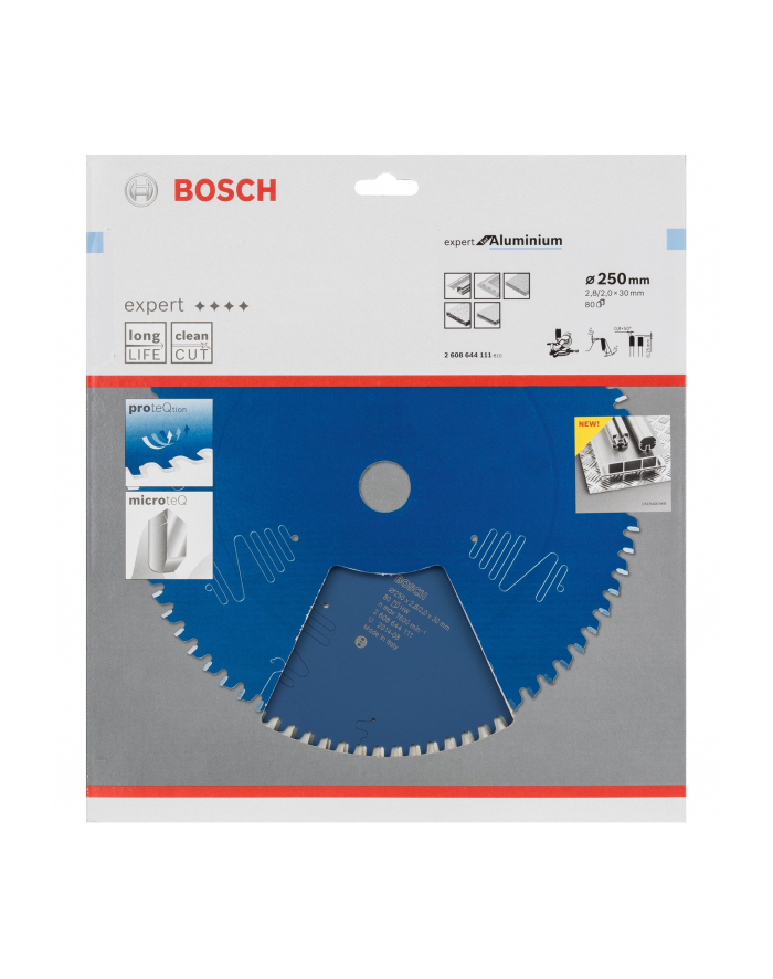 bosch powertools Bosch circular saw blade Expert for Aluminum,  250mm, 80Z (bore 30mm) główny