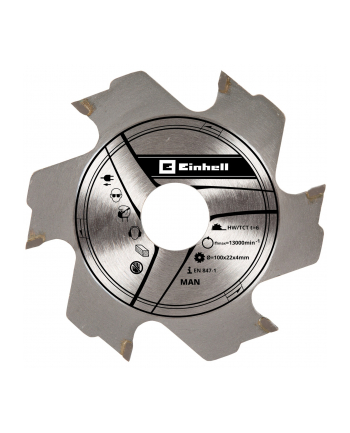 Einhell circular saw blade - cutter blade 100 x 22 x 3.8mm, 6Z (for biscuit jointer)