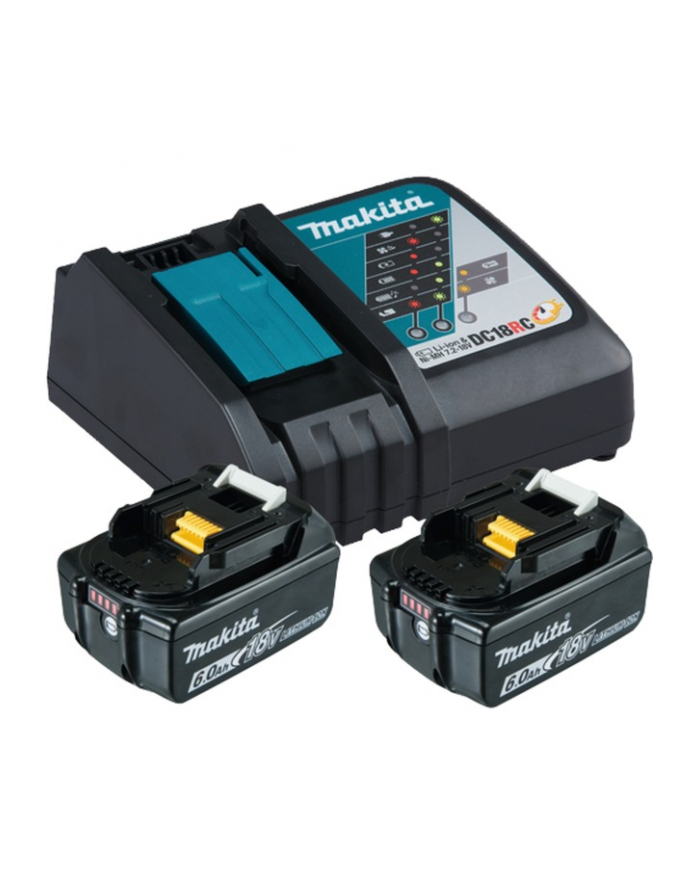 Makita Power Source Kit 18V 6Ah, set (Kolor: CZARNY, 2x battery BL1860B, 1x charger DC18RC) główny