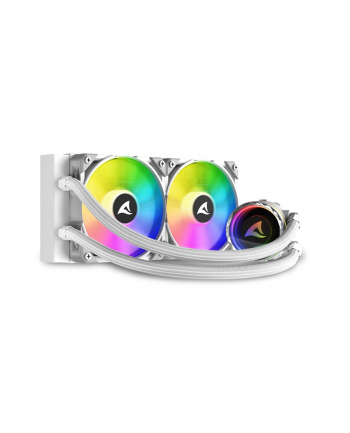 Sharkoon S80 RGB White AIO 240mm, water cooling (Kolor: BIAŁY)
