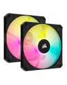 Corsair iCUE AF120 RGB Slim, case fan (Kolor: CZARNY, pack of 2, incl. controller) - nr 15