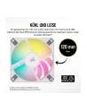 Corsair iCUE AF120 RGB Slim, case fan (Kolor: BIAŁY, single fan, without controller) - nr 19