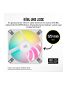 Corsair iCUE AF120 RGB Slim, case fan (Kolor: BIAŁY, single fan, without controller) - nr 25