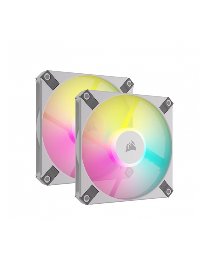 Corsair iCUE AF120 RGB Slim, case fan (Kolor: BIAŁY, pack of 2, incl. controller) główny