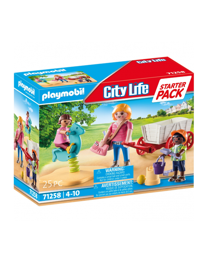 PLAYMOBIL 71258 City Life Starter Pack Nurse with handcart, construction toy główny