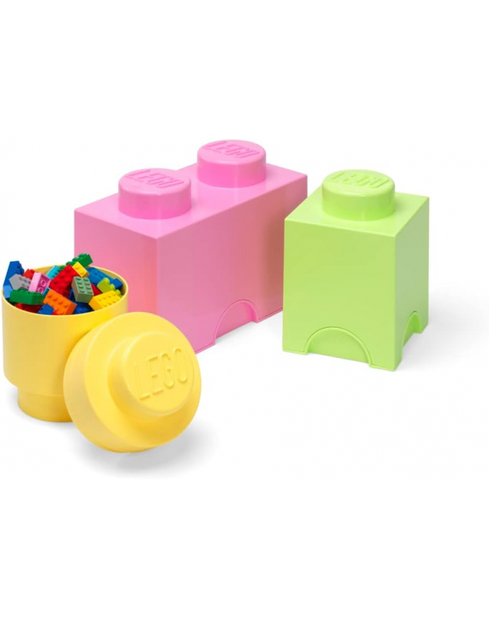 Room Copenhagen LEGO memory block multi pack 3 pieces, storage box (light green, size S) główny