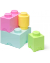 Room Copenhagen LEGO memory block multi pack 4 pieces, storage box (light green, size L) - nr 1
