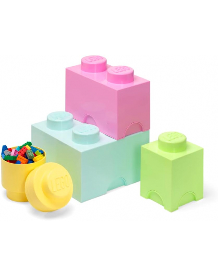 Room Copenhagen LEGO memory block multi pack 4 pieces, storage box (light green, size L) główny