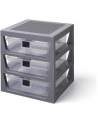 Room Copenhagen LEGO drawer shelf set of 3, storage box (grey) - nr 1