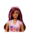 Mattel Barbie Fashionistas doll with pink highlights and heart print dress - nr 3
