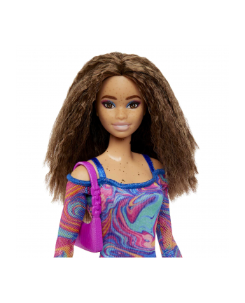 Mattel Barbie fashionistas doll with crimped hair and freckles