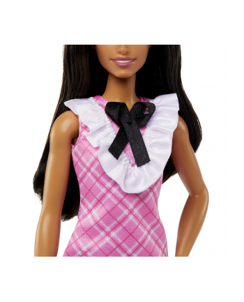 Mattel Barbie fashionistas doll with Kolor: CZARNY hair and plaid dress
