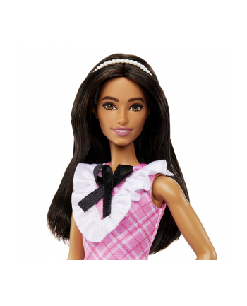 Mattel Barbie fashionistas doll with Kolor: CZARNY hair and plaid dress