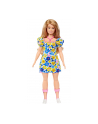 Mattel Barbie Fashionistas doll with Down Syndrome in a floral dress - nr 17