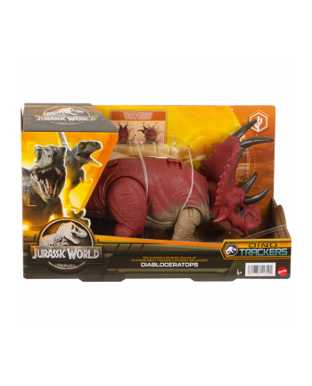 Mattel Jurassic World Wild Roar - Diabloceratops, play figure