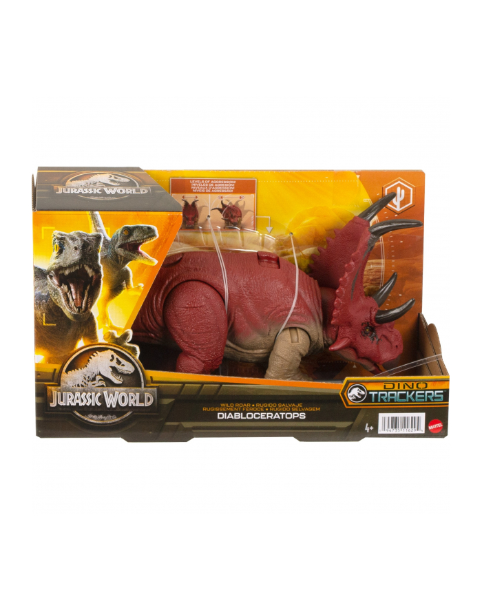 Mattel Jurassic World Wild Roar - Diabloceratops, play figure główny