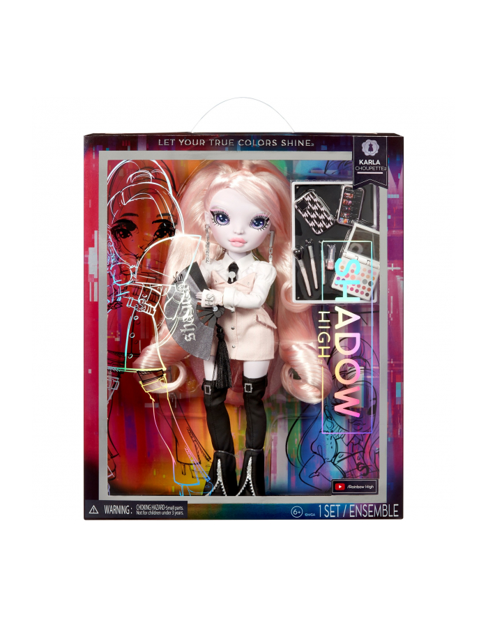 MGA Entertainment Shadow High S23 Pink Fashion Doll - Karla Choupette, doll główny