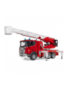 BRUD-ER Scania Super 560R Feuerwehr mit Drehleiter, Wasserpumpe, Light ' Sound - nr 3