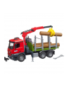 BRUD-ER Mercedes Benz Arocs timber transport truck, model vehicle (with loading crane, gripper and 3 tree trunks) - nr 3