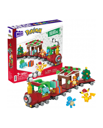 megabloks Mattel MEGA Pokémon Holiday Train Construction Toy