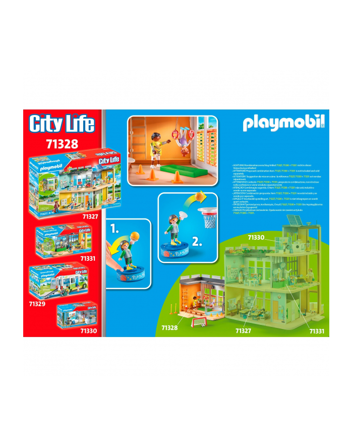 PLAYMOBIL 71328 City Life Extension Gymnasium Construction Toy główny