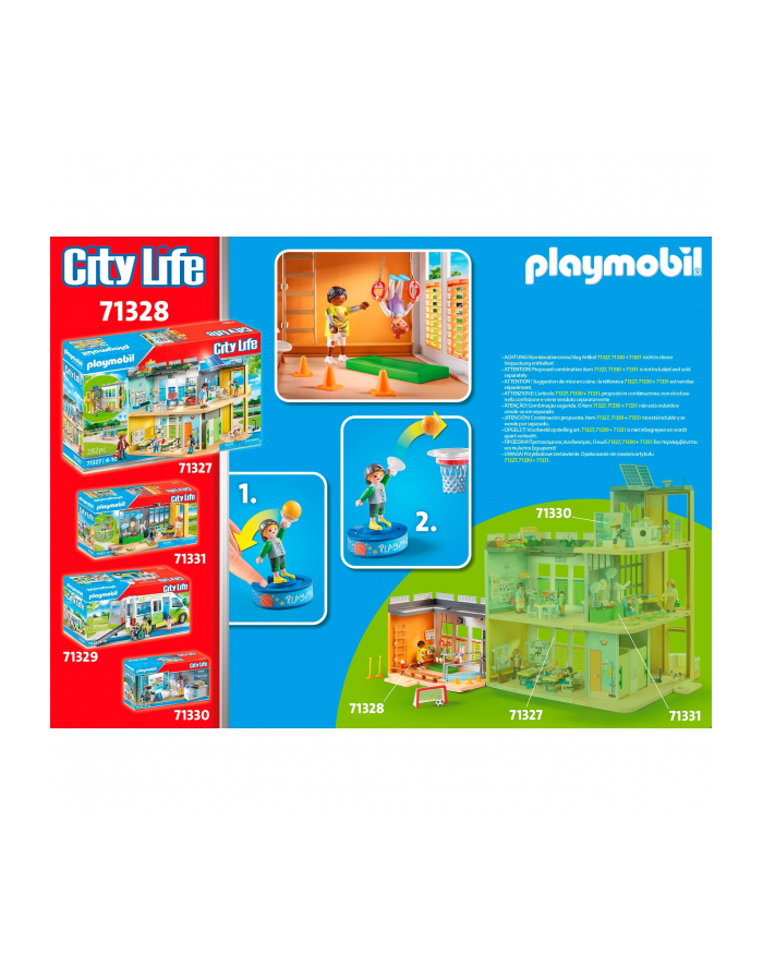 PLAYMOBIL 71328 City Life Extension Gymnasium Construction Toy główny